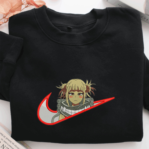 Himiko Toga Swoosh Nike Embroidered Sweatshirt, Nike Movie Inspired, Best Gifts Idea For Him Her - Image 2