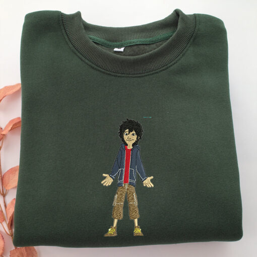 Hiro Hamada Embroidery, Disneyland Embroidered Sweatshirt, Movie Disney Inspired, Best Gifts Idea For Him Her - Image 3