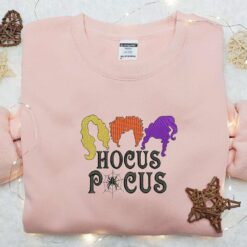 Hocus Pocus Sanderson Sisters Embroidered Sweatshirt Halloween Embroidered Hoodie Best Halloween Gift Ideas