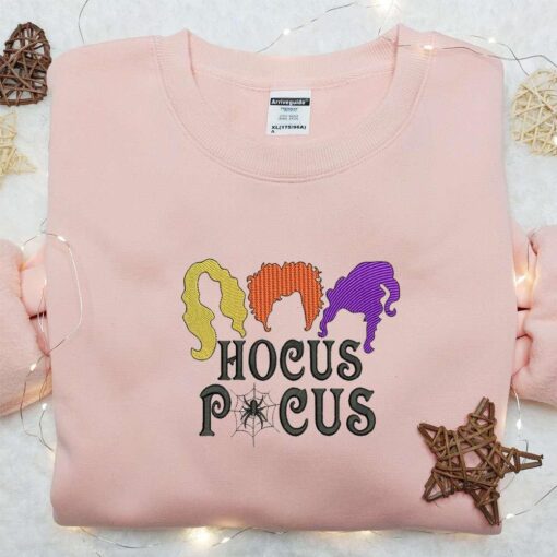 Hocus Pocus Sanderson Sisters Embroidered Sweatshirt Halloween Embroidered Hoodie Best Halloween Gift Ideas