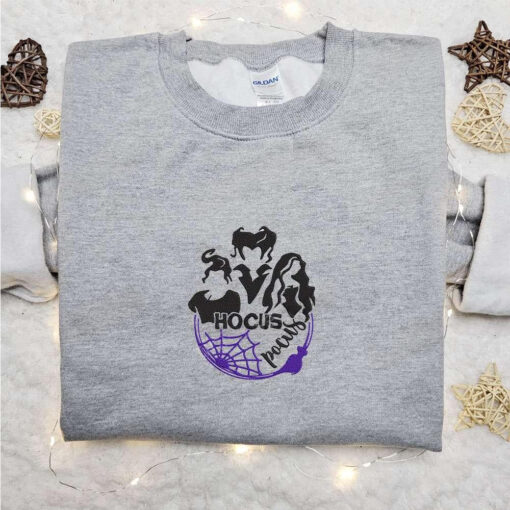 Hocus Pocus Sanderson Sisters Embroidered Sweatshirt Halloween Embroidered Shirt Best Halloween Gift Ideas