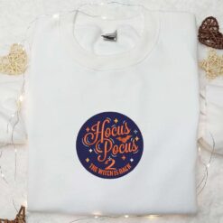 Hocus Pocus  The Witch is Back Embroidered Sweatshirt Halloween Embroidered Hoodie Best Halloween Gifts for Family
