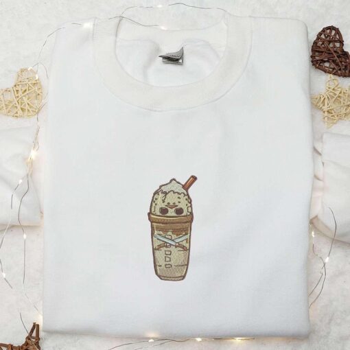 Horror Latte Embroidered Shirt Halloween Embroidered Shirt Best Halloween Gifts for Family 1