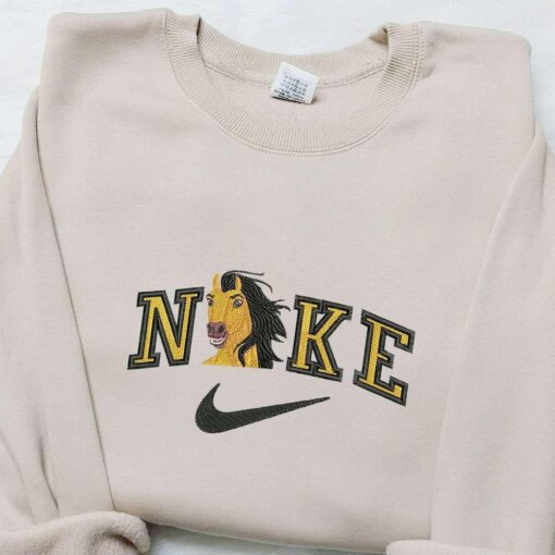 Horse x Nike Animal Embroidered Shirt Nike Inspired Embroidered Shirt Best Gift for Family
