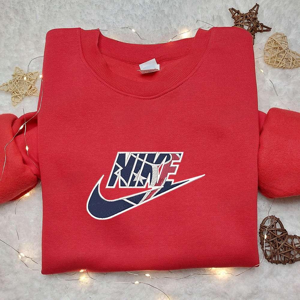Houston Texans x Nike Embroidered Shirt NFL Sports Embroidered Hoodie Nike Inspired Embroidered Shirt