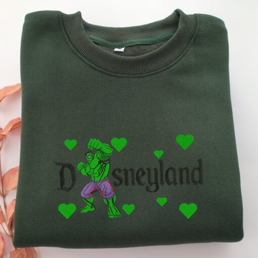 Hulk Disneyland Embroidery, Disneyland Embroidered Sweatshirt, Movie Disney Inspired, Best Gifts Idea For Him Her - Image 3