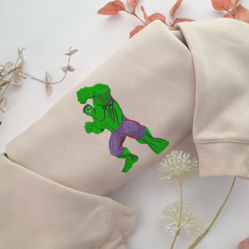 Hulk Embroidery, Disneyland Embroidered Sweatshirt, Movie Disney Inspired, Best Gifts Idea For Him Her
