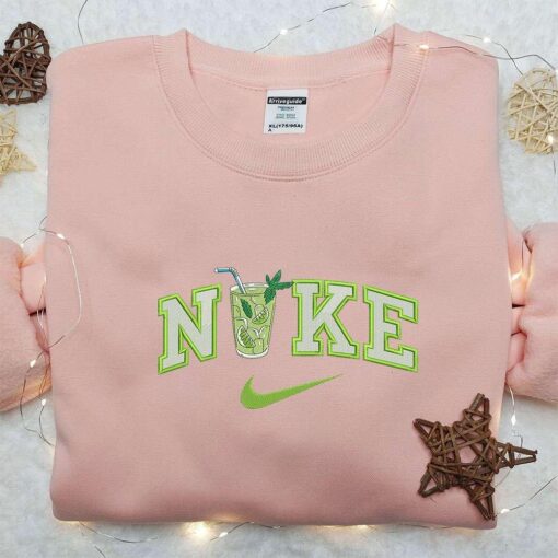 Ice Lemon Juice x Nike Embroidered Sweatshirt Favorite Drink Embroidered Shirt Nike Inspired Embroidered Shirt