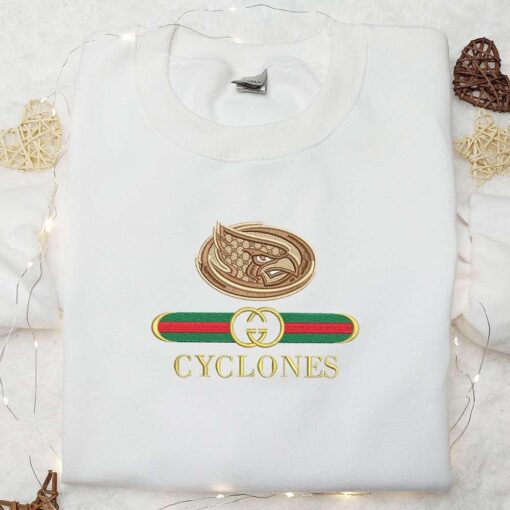 Iowa State Cyclones x Gucci Embroidered Shirt NCAA Sports Embroidered Hoodie Best Gift Idea