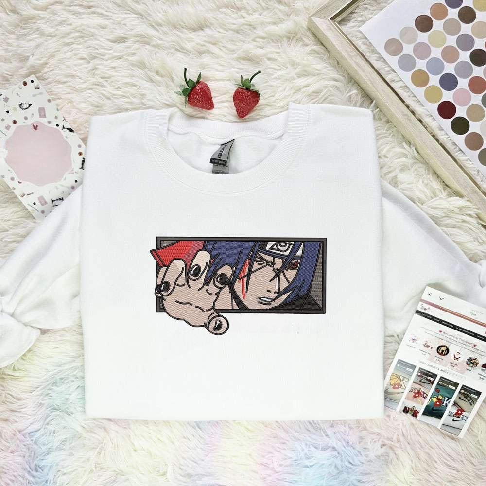 Itachi Uchiha Naruto Anime , Anime Embroidered T-shirt Sweatshirt Hoodie, Inspired Anime Movie, Best Gift for Anime Fans