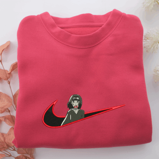 Itachi Uchiha Swoosh v4 Nike Embroidered Sweatshirt, Nike Movie Inspired, Best Gifts Idea For Him Her - Image 5