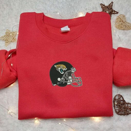 Jacksonville Jaguars Helmet Embroidered Shirt NCAA Sports Embroidered Hoodie Best Gift Idea