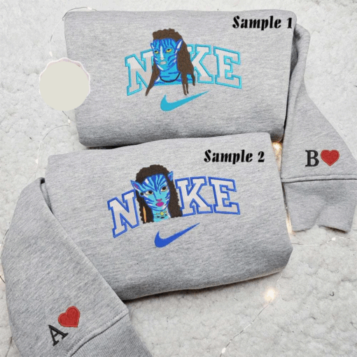 Jake Sully And Neytiri Avatar Movie Embroidered Couples Shirts