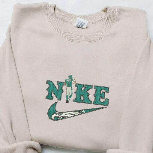 Jalen Hurts x Nike Embroidered Shirt Celebrity Embroidered Hoodie Sports Embroidered Sweatshirt