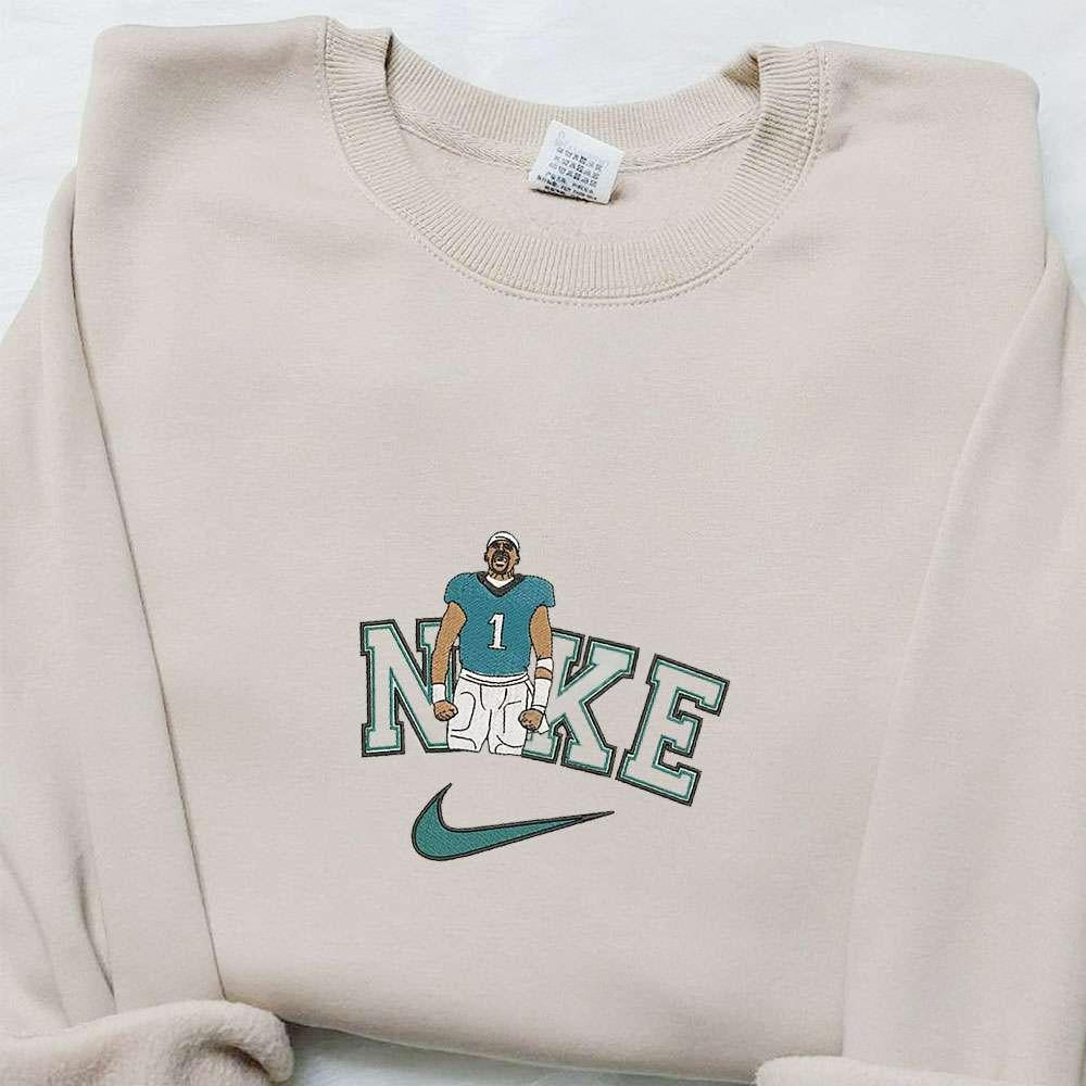 Jalent Hurts x Nike Embroidered Shirt NFL Sports Embroidered Hoodie Celebrity Embroidered Shirt