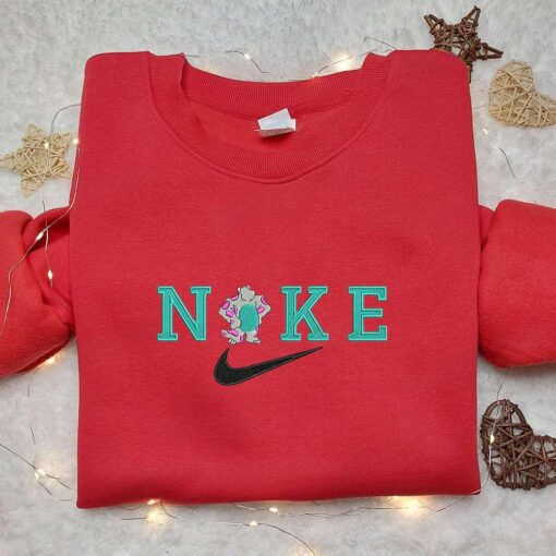 James P Sullivan x Nike Cartoon Embroidered Shirt Disney Characters Embroidered Hoodie Custom Nike Embroidered T shirt