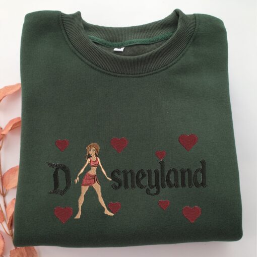 Jane Porter Disneyland Embroidery, Disneyland Embroidered Sweatshirt, Movie Disney Inspired, Best Gifts Idea For Him Her - Image 3