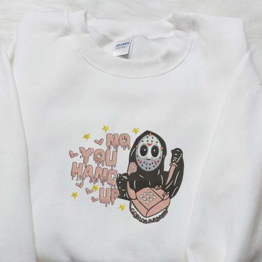 Jason No You Hang Up Embroidered Shirt Halloween Embroidered Shirt Best Gifts for Family