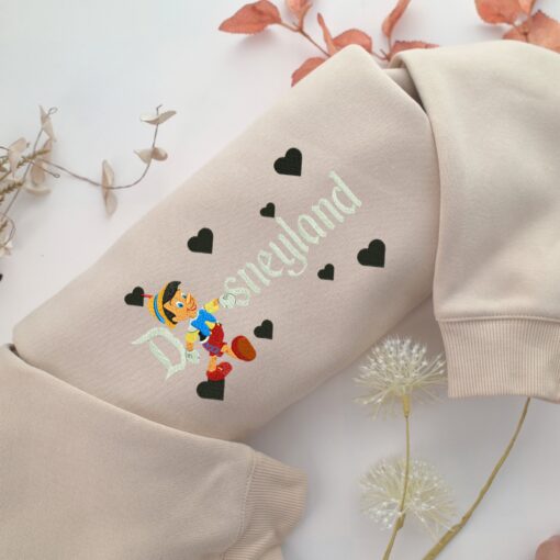 Jiminy Cricket Disneyland Embroidery, Disneyland Embroidered Sweatshirt, Movie Disney Inspired, Best Gifts Idea For Him Her