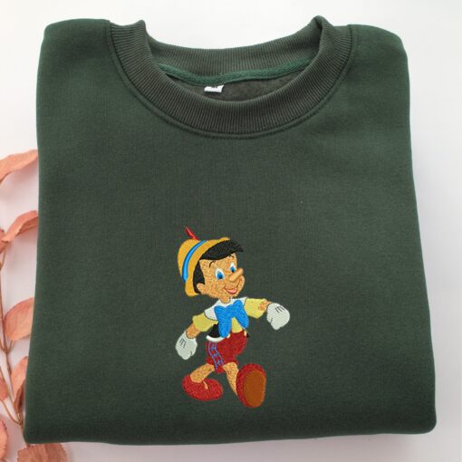 Jiminy Cricket Embroidery, Disneyland Embroidered Sweatshirt, Movie Disney Inspired, Best Gifts Idea For Him Her - Image 3