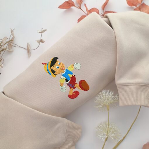 Jiminy Cricket Embroidery, Disneyland Embroidered Sweatshirt, Movie Disney Inspired, Best Gifts Idea For Him Her