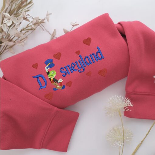 Jimmy Cricket Disneyland Embroidery, Disneyland Embroidered Sweatshirt, Movie Disney Inspired, Best Gifts Idea For Him Her - Image 4
