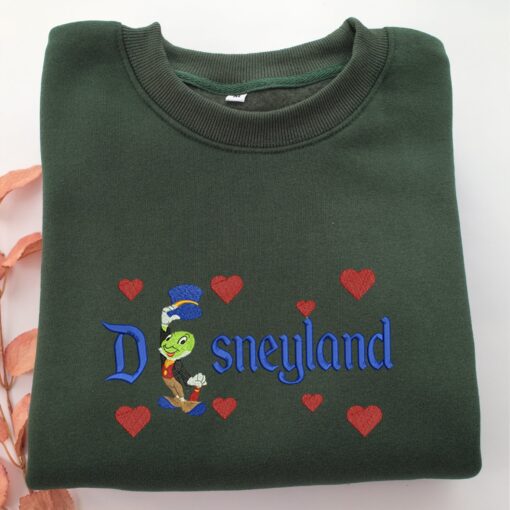 Jimmy Cricket Disneyland Embroidery, Disneyland Embroidered Sweatshirt, Movie Disney Inspired, Best Gifts Idea For Him Her - Image 3