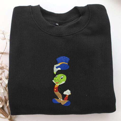 Jimmy Cricket Embroidery, Disneyland Embroidered Sweatshirt, Movie Disney Inspired, Best Gifts Idea For Him Her - Image 5