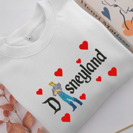 John Smith Disneyland Embroidery, Disneyland Embroidered Sweatshirt, Movie Disney Inspired, Best Gifts Idea For Him Her - Image 2