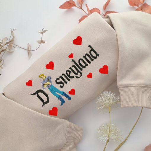 John Smith Disneyland Embroidery, Disneyland Embroidered Sweatshirt, Movie Disney Inspired, Best Gifts Idea For Him Her