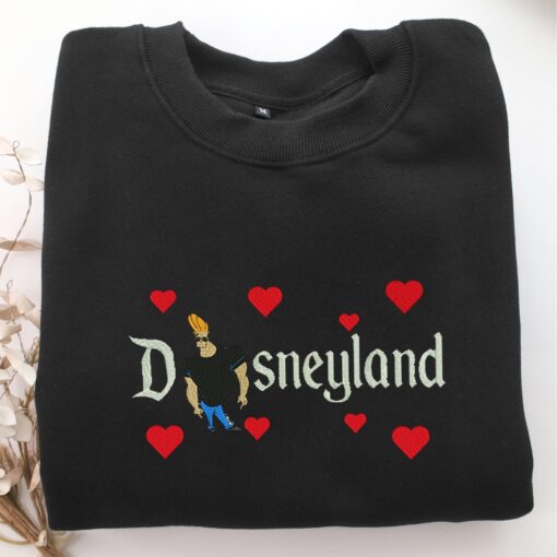Johnny Bravo Disneyland Embroidery, Disneyland Embroidered Sweatshirt, Movie Disney Inspired, Best Gifts Idea For Him Her - Image 5