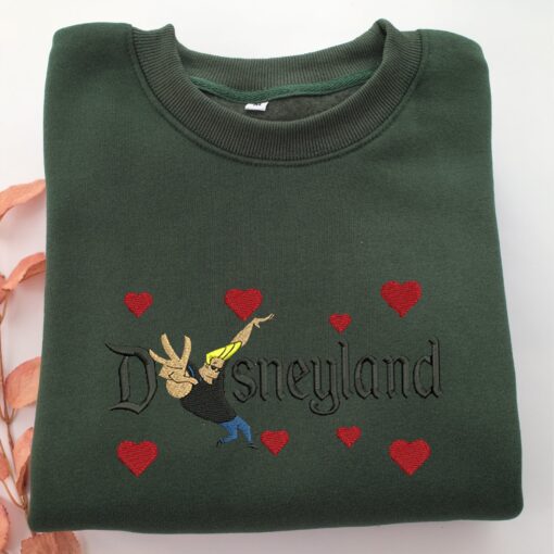 Johnny Bravo v1 Disneyland Embroidery, Disneyland Embroidered Sweatshirt, Movie Disney Inspired, Best Gifts Idea For Him Her - Image 3