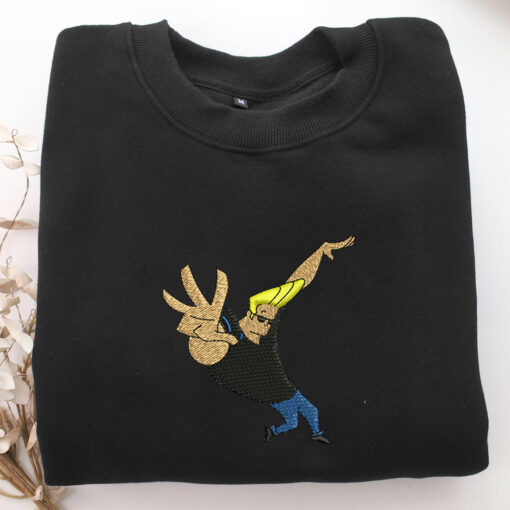 Johnny Bravo v1 Embroidery, Disneyland Embroidered Sweatshirt, Movie Disney Inspired, Best Gifts Idea For Him Her - Image 5