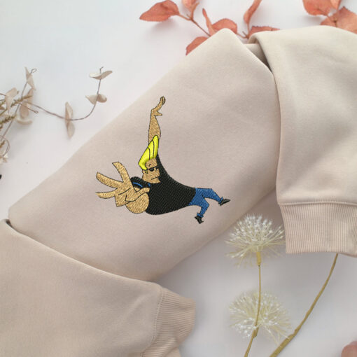Johnny Bravo v1 Embroidery, Disneyland Embroidered Sweatshirt, Movie Disney Inspired, Best Gifts Idea For Him Her