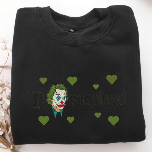 Joker Face Disneyland Embroidery, Disneyland Embroidered Sweatshirt, Movie Disney Inspired, Best Gifts Idea For Him Her - Image 5