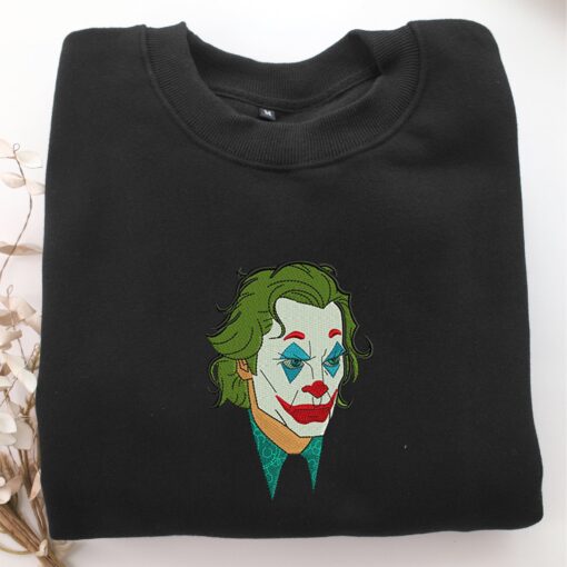 Joker Face Embroidery, Disneyland Embroidered Sweatshirt, Movie Disney Inspired, Best Gifts Idea For Him Her - Image 5