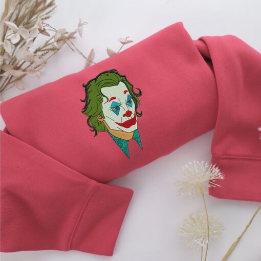 Joker Face Embroidery, Disneyland Embroidered Sweatshirt, Movie Disney Inspired, Best Gifts Idea For Him Her - Image 4
