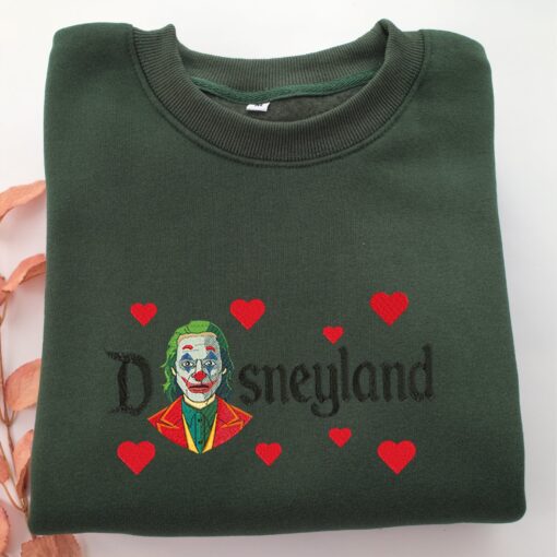 Joker v2 Disneyland Embroidery, Disneyland Embroidered Sweatshirt, Movie Disney Inspired, Best Gifts Idea For Him Her - Image 3