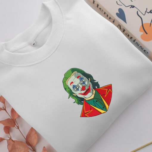 Joker v2 Embroidery, Disneyland Embroidered Sweatshirt, Movie Disney Inspired, Best Gifts Idea For Him Her - Image 2