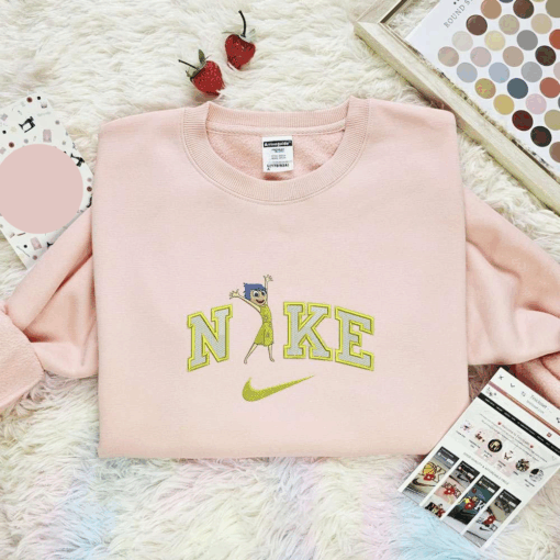 Joy Inside Out Disney Characters Embroidered Shirt