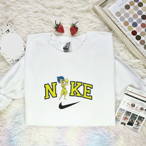 Joy Inside Out Embroidered Shirt Disney Characters Embroidered Hoodie