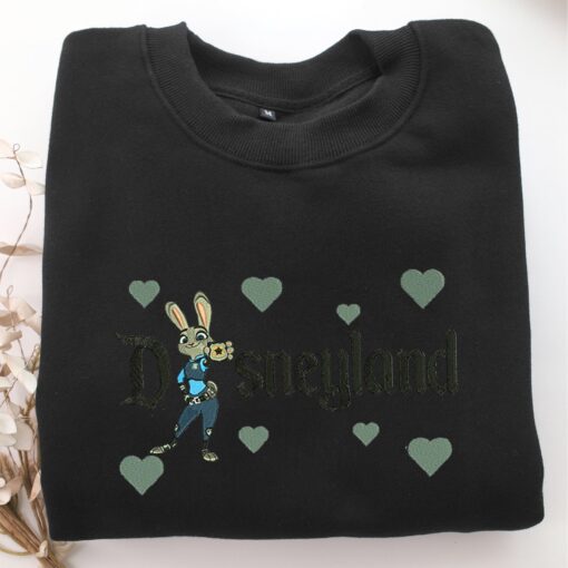 Judy Hopps Disneyland Embroidery, Disneyland Embroidered Sweatshirt, Movie Disney Inspired, Best Gifts Idea For Him Her - Image 5
