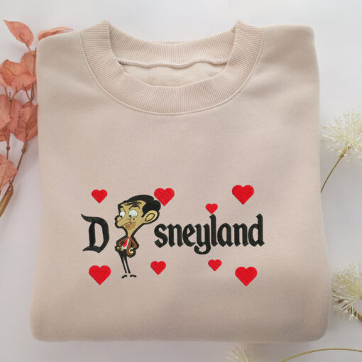 Junior Mr Bean Disneyland Embroidery, Disneyland Embroidered Sweatshirt, Movie Disney Inspired, Best Gifts Idea For Him Her