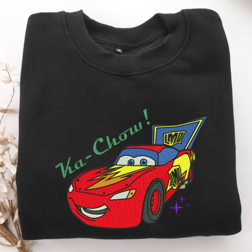 Ka Chow Car Embroidery, Disneyland Embroidered Sweatshirt, Movie Disney Inspired, Best Gifts Idea For Him Her - Image 5