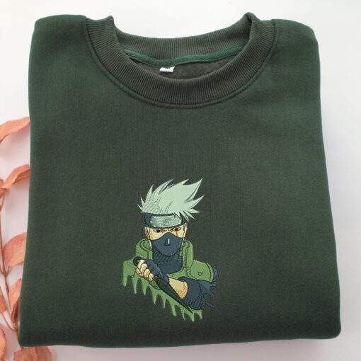 Kakashi Hatake Nike Embroidered Sweatshirt, Nike Movie Inspired, Best Gifts Idea For Him Her - Image 3