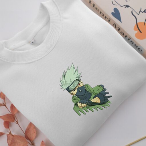 Kakashi Hatake Nike Embroidered Sweatshirt, Nike Movie Inspired, Best Gifts Idea For Him Her - Image 2
