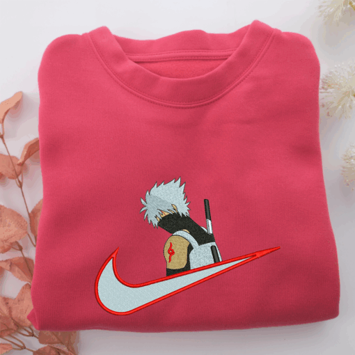 Kakashi Hatake Swoosh Nike Embroidered Sweatshirt, Nike Movie Inspired, Best Gifts Idea For Him Her - Image 5