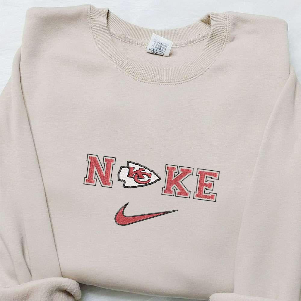 Kansas City Chiefs x Nike Embroidered Shirt NFL Sports Embroidered Hoodie Best Gift Ideas