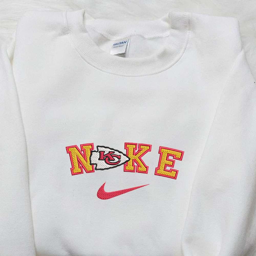 Kansas City Chiefs x Nike Embroidered Shirt NFL Sports Embroidered Shirt Nike Inspired Embroidered Hoodie 1