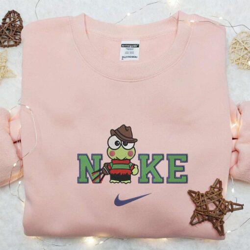 Keroppi Freddy Krueger x Nike Embroidered Sweatshirt Nike Inspired Embroidered Shirt The Best Halloween Gift